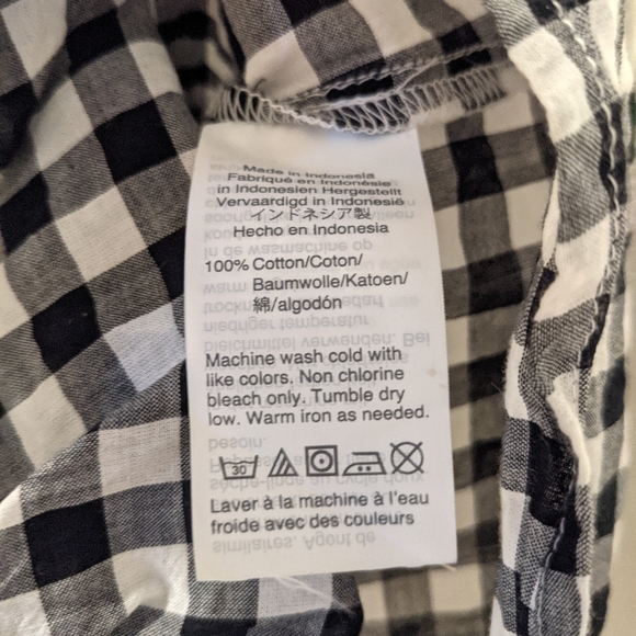 J.Crew Short Sleeve Gingham Shirt - Picture 3 of 6